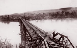 Tennessee River vid Bridgeport, ca. 1864. av George N. Barnard