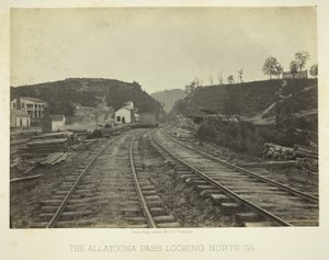 Allatoona Pass, blickar norrut, GA