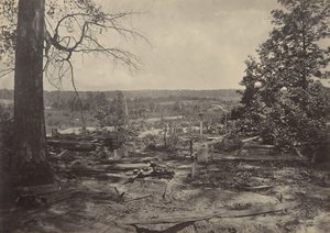 Slagfältet vid Peach Tree Creek, Georgia, 1860-talet. av George N. Barnard