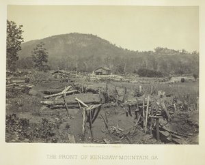 Framsidan av Kenesaw Mountain, GA av George N. Barnard