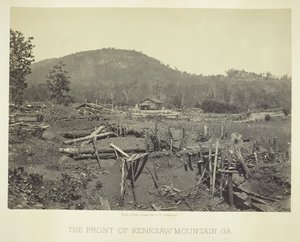 Fronten av Kenesaw Mountain, GA, 1866. av George N. Barnard