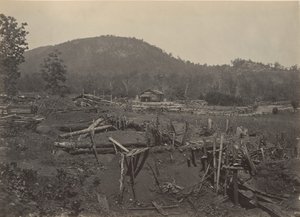 Fronten av Kenesaw Mountain, Georgia, 1860-talet. av George N. Barnard