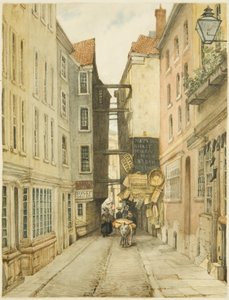 Mary-le-Port Street (penna och akvarell på papper)