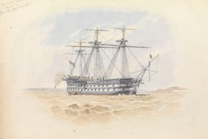 Monarch" vid Sheerness från "Trafalgar" 29 januari 1851