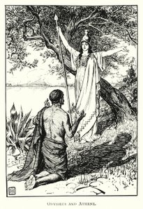 Odyssey: Odysseus och Athene (gravyr)