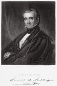 James Knox Polk, graverad av Henry Bryan Hall (1808-84) av George Peter Alexander Healy