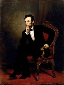 Porträtt av Abraham Lincoln