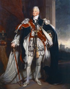 Porträtt av kung William IV, kopia efter Sir Martin Archer Shee av George Peter Alexander Healy
