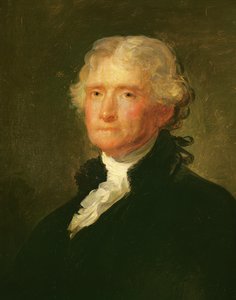 Porträtt av Thomas Jefferson, efter en målning av Gilbert Stuart (1755-1828)