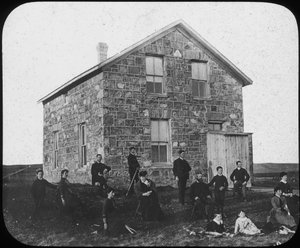En nybyggare bostad, Kanada, sent 1800-tal