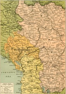 Karta för att illustrera Serbian Retreat, 1919.