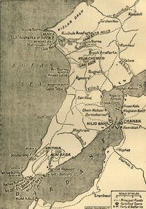 Karta över Gallipolihalvön, 1919.