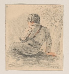 Sittande pojke, sedd bakifrån av George Pieter Westenberg