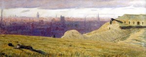 Newcastle från Rabbit Banks, Gateshead on Tyne av George Price Boyce