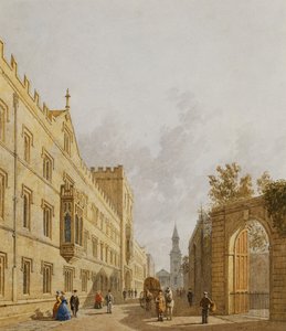 Exeter College, Oxford, 1848 av George Pyne