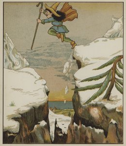 Illustration till rumpelstiltskinn av bröderna Grimm