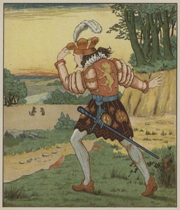 Illustration till rumpelstiltskinn av bröderna Grimm