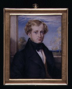 Porträttminiatyr av en okänd man, möjligen en Mr Ashby av George Richmond
