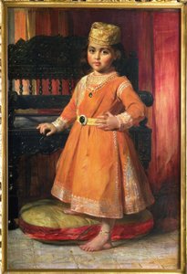 Porträtt av prins Albert, äldste son till Maharaja Duleep Singh, 1870 av George Richmond