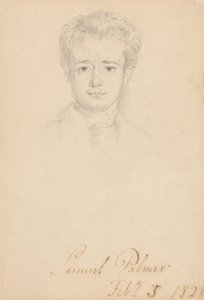 Porträtt av Samuel Palmer, 5 februari 1828 av George Richmond