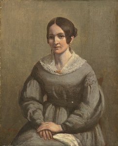 Porträtt av en ung kvinna, av George Richmond