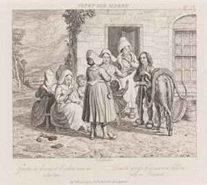 Ambulerande, Vitry Sur Marne, ca 1821 (etsning) av George Robert Lewis