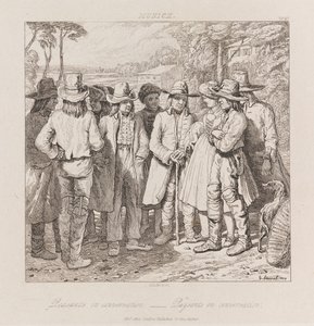 Peasants Conversing, München, ca 1821 (etsning)