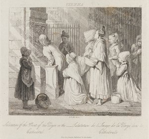 Saluting Virgin, Wien, ca 1821 (etsning)