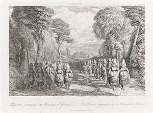 St. Polten - Pilgrimer, ca 1821 (etsning)