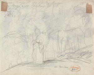 En liten flicka i en lund av George Romney