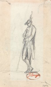 En stående manlig figur av George Romney