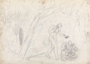Övergivandet och räddningen av Perdita ur ”Vintersagan” av George Romney