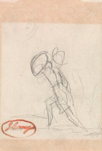 Laddande figur med sköld av George Romney