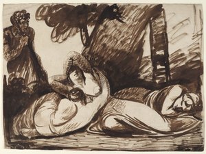 Cimon och Ifigenia: En scen ur Boccaccios ”Decameron” av George Romney