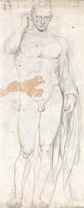 Klassisk manlig nakenbild av George Romney