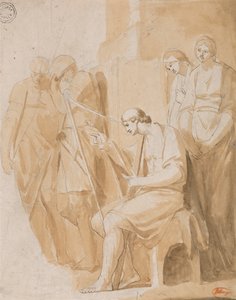 David spelar harpa av George Romney