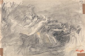 Demonisk attack för Kristi frestelse av George Romney