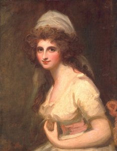Emma Hart i vit turban, ca 1791 av George Romney