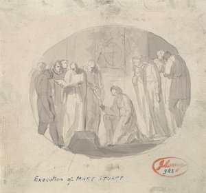 Avrättning av Maria Stuart av George Romney