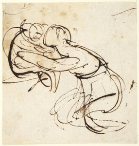 Kvinnlig figur och barn   (studie till ”Infant Shakespeare”) av George Romney