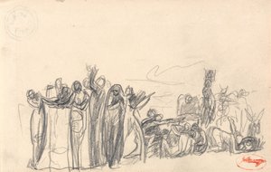 Studie i figurkomposition av George Romney