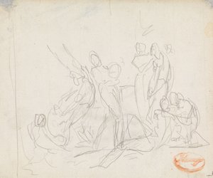 Studie i figurkomposition 14 av George Romney