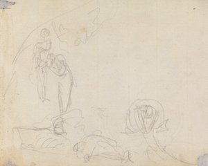 Figur Sammansättningsstudie 16 av George Romney