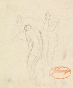 Studie av figursammansättning 1 av George Romney