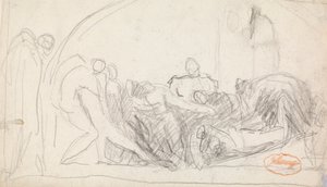 Figurkompositionsstudie 22 av George Romney