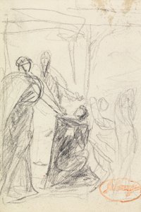Studie av figursammansättning 40 av George Romney