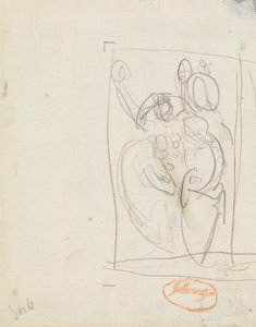 Figur Sammansättningsstudie 9 av George Romney