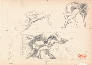 Studie i figurkomposition; Helvetet av George Romney