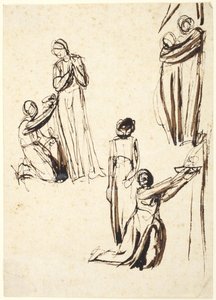 Figurstudier av George Romney