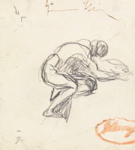 Figur Studie 3 av George Romney